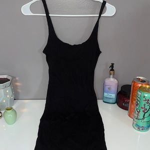 Black mini dress